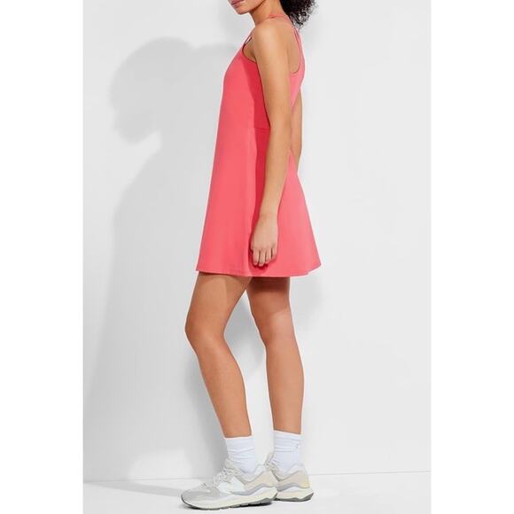 Nic+ Zoe Flexfit Active Performance Workout Dress Golf Attire Coral Punch Pink M - Picture 12 of 12